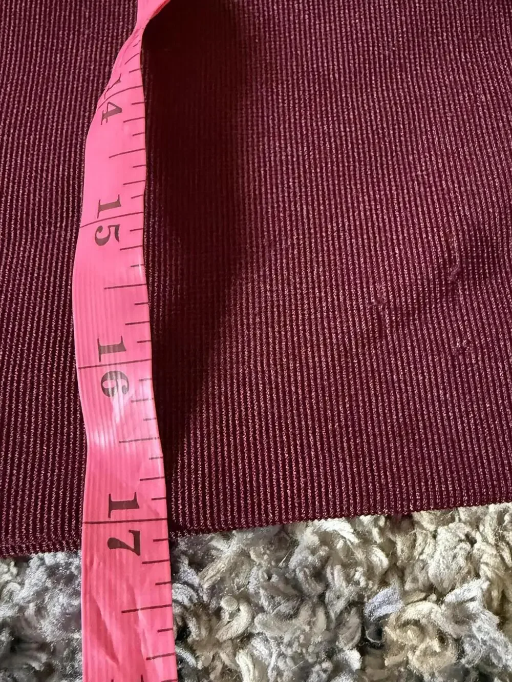 Burgundy A-Line Mini Skirt Size M Approx Vintage 90s Minimalist